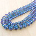 【タイムセール】 コスモオーラ水晶 一連 (φ4mm-8mm) 連売り 素材 パーツ
