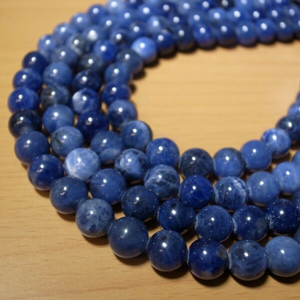 【ポイント20倍】 ソーダライト 一連 (φ4mm-φ6mm) 丸玉 連売り 1連 個別売り パワーストーン 天然石 アクセサリーパーツ 素材 material