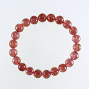 【ポイント20倍】 ストロベリークォーツ 8mm ブレスレット 腕輪 数珠 アクセサリー 天然石 パワーストーン