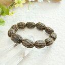 【タイムセール】 香木 沈香 (じんこう) アロマ 土沈香ブレスレット 楕円15×20mm 【L/内周約18.5cm】 パワーストーン 天然石 腕輪 アクセサリ...