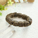 【タイムセール】 香木 沈香 (じんこう) アロマ 土沈香ブレスレット φ18×18mm 【M/内周約16.5cm】 パワーストーン 天然石 腕輪 アクセサリー...