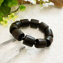 【タイムセール】 香木 沈香 (じんこう) アロマ 水沈香ブレスレット φ18mm 円柱【L/内周約18cm】
