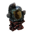 【ポイント20倍】 手彫り 彫刻 フクロウ メノウ 台座付3.7kg 天然石 パワーストーン インテリア 置物 雑貨 おしゃれ かわいい