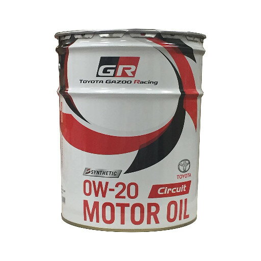 08880-12403yTOYOTAzGAZOO Racing GR MOTOR OIL Circuit 0W-20 20L GWIC