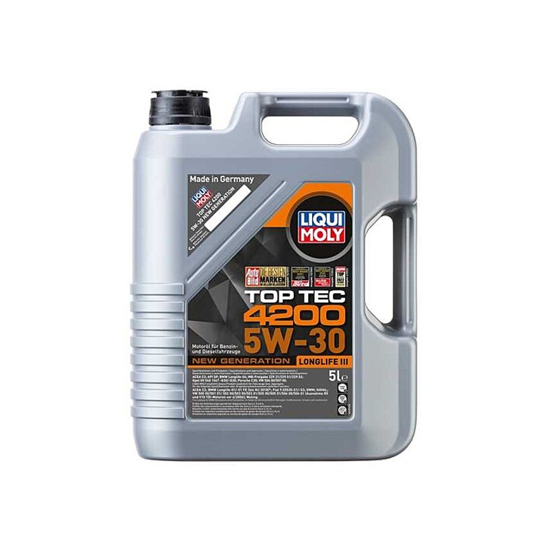 20904 LIQUIMOLY（リキモリ） トップテック4200 C3 SP 5W30 5L エンジンオイル TOPTEC4200 ガソリン・ディーゼル兼用