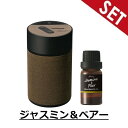 【 ジャスミン&ペアーオイルセット】L10006+L10051 CARMATE ルーノ 噴霧式フレグランスディフューザー2 ブラウン