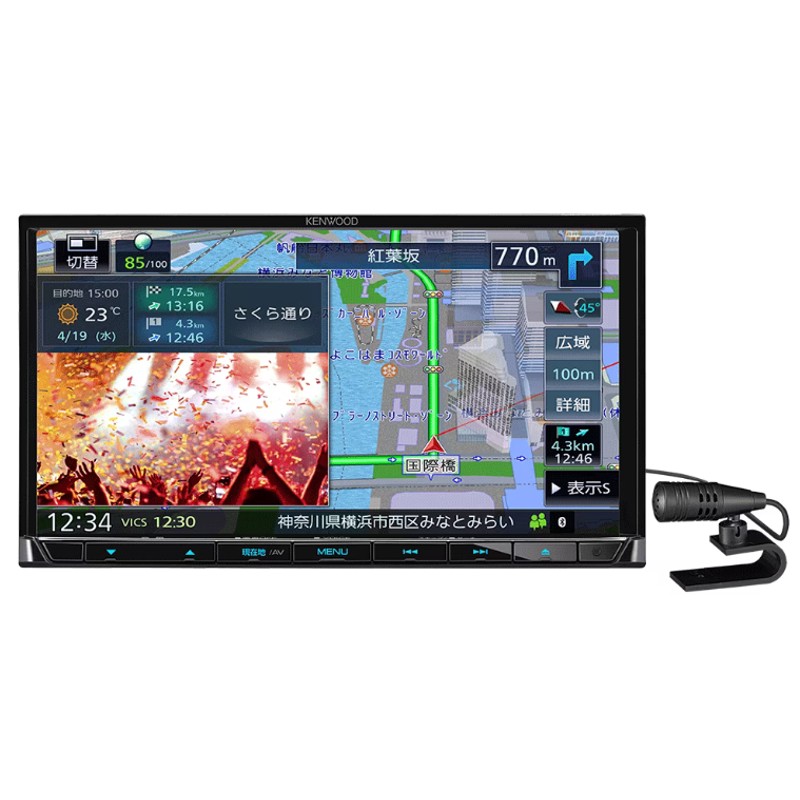 MDV-D710 ケンウッド フルセグナビ 7インチ 180mm ハイレゾ音源 Bluetooth DVD USB SD HDMI入力/出力対応 KENWOOD