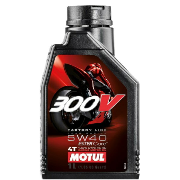 MOTUL (`[) 300V FACTORY LINE ROAD RACING t@Ng[C [h[VO 5W40 1L i104114