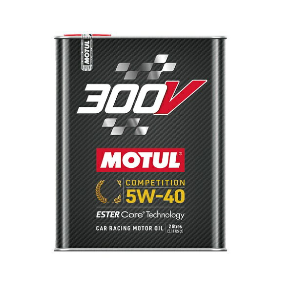 MOTUL（モチュール） 300V COMPETITION 5W40 2L 新パケージ 300V POWER 代替 100%化学合成(エステルコア) エンジンオイル 