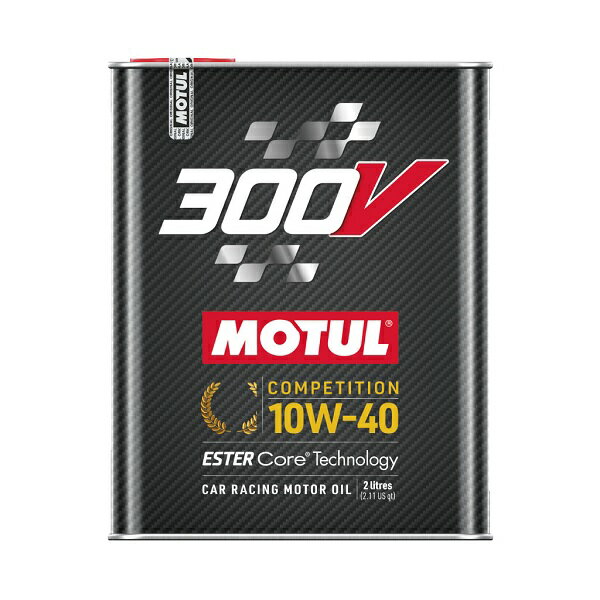 MOTUL（モチュール）300V COMPETITION 10W40 2L 新パケージ 300V CHRONO 代替 エンジンオイル 100 化学合成オイル (正規品)