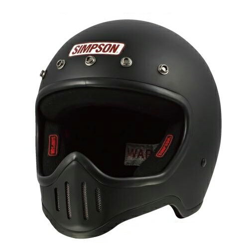 M50 SIMPSON フルフェイスヘルメット マットブラック 61-62cm シンプソン 5つボタン　SG規格
