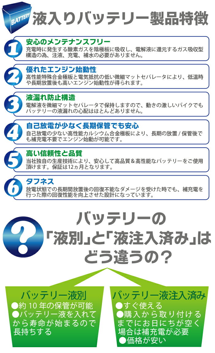 バイク バッテリー YTX4L-BS 互換【BTX4L-BS】 充電・液注入済み( YT4L-BS FT4L-BS CTX4L-BS CT4L-BS ) 1年保証 送料無料　アドレス JOG NSR250R スーパーカブ リード90 DIO トゥデイ tody タクト ジャイロ バーディー GEAR セピア メイト