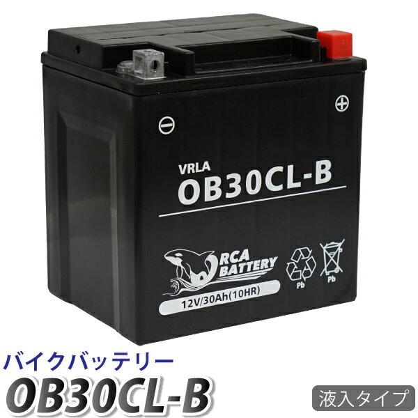 ジェットスキー バッテリー OB30CL-B ORCA BATTERY SEE-DOO 4ストローク 充電・液注入済み( YB30CL-B YB30L-B FB30L-…