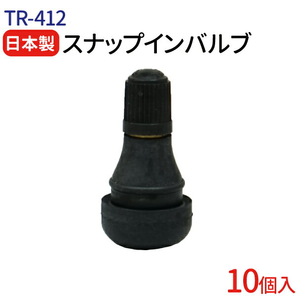 日本製 エアバルブ TR-412 Cキャップ 10個 セット 太