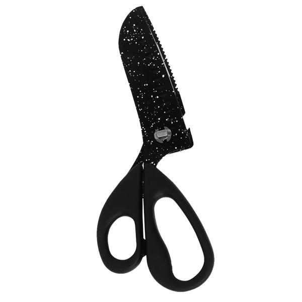 【12/5限定 抽選で100%ポイントバック】 ハサミ&包丁 マルチ キッチンバサミ ストーンコーティング/エンボス加工 MCK-117 ハサミカバー付き 台所...