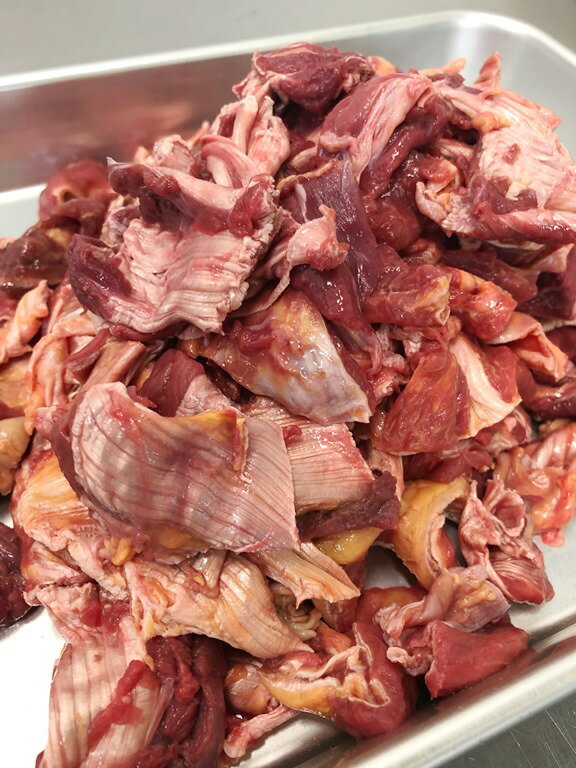 馬肉スジ付き肉　細切れ300g　／ペットフード