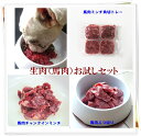 【送料無料】ペット用馬肉　生食お試しセット3品　2023◎初回限定　／ペットフード【あす楽対応】