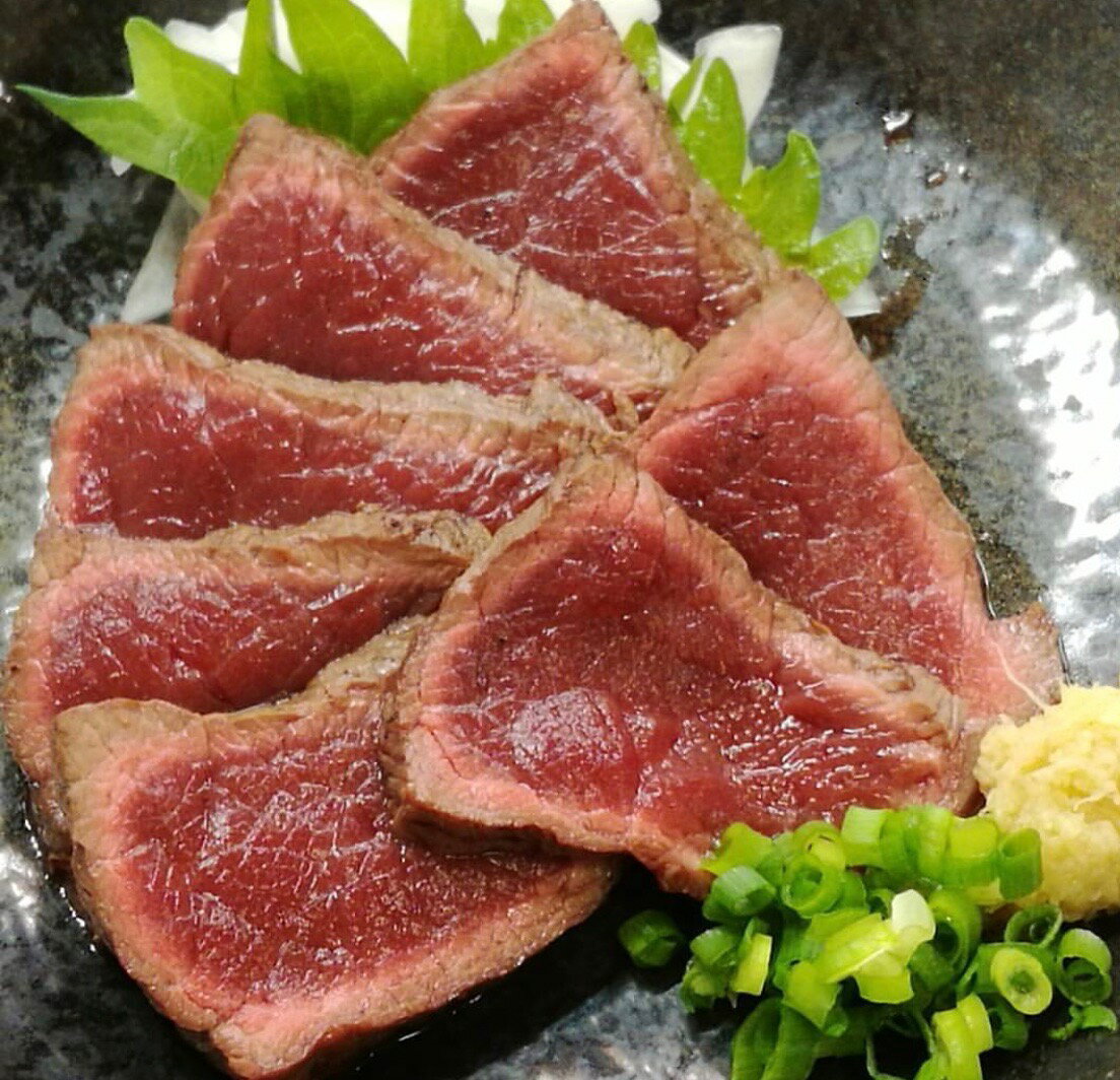 馬肉のたたき　炙り焼き　 500g　タレ5P付