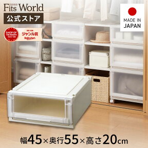 ◇4/24（水）20:00～23:59 最大25%OFFクーポン対象◇【送料無料】フィッツユニットケース 4520 カプチーノフィッツ ユニット 収納 ケース 奥行55 幅45 fits プラスチック 天馬 公式 公式店 日本製