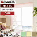 ティオリオ ロールスクリーン 規格品 無地 170×180 アイボリー グリーン ブラウン