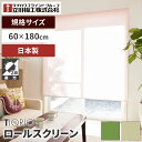 ティオリオ ロールスクリーン 規格品 遮光2級 60×180 アイボリー グリーン