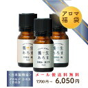 福袋 アロマオイル 精油 3種類 黒文字 ひのき くすのき 日本製 国産 エッセンシャルオイル メール便