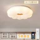 シーリングライト おしゃれ LED 5年保証 お花 雲 かわいい 子供部屋 北欧 照明器具 天井照明 リモコン 調光調色 インテリア照明 寝室 省エネ コンパク...
