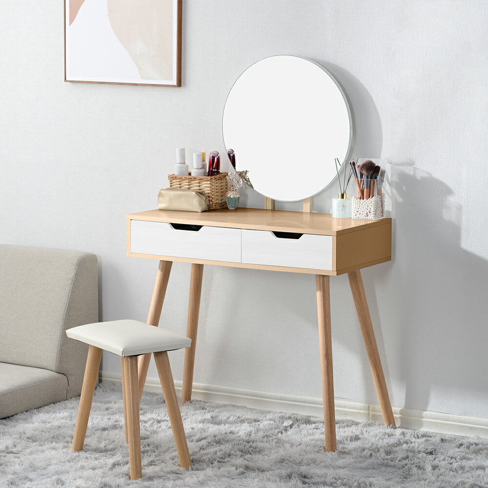 【5年保証】ドレッサー化粧台 化?? 鏡台 梳?台 化粧テーブル ドレッサーテーブル