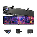 Changer ドライブレコーダー ミラー型 12インチ大画面 4K+2.5K 前後カメラ ドラレコ Type-C CMOSセンサー HDR/WDR画像補正技術...