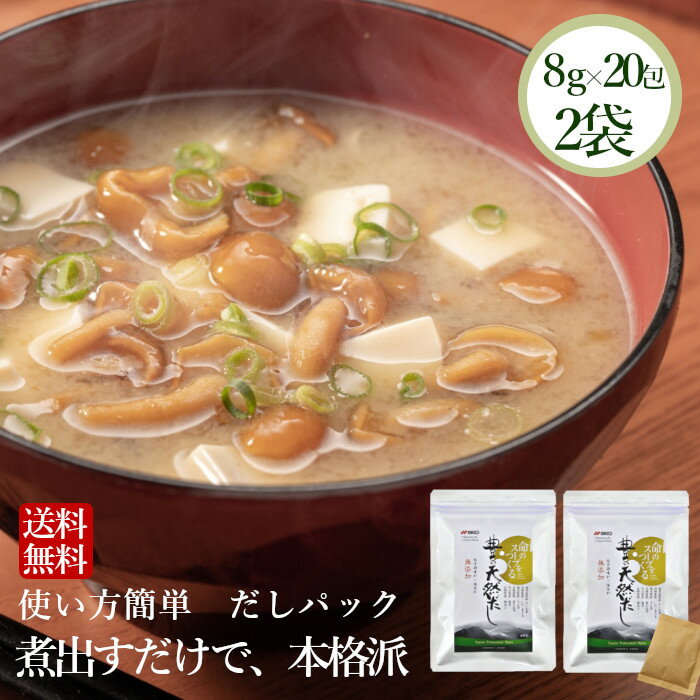 【送料無料】だしパック 無添加 40包（8g×20包入 2袋） 豊の天然だし松 和風パスタ 出汁パッ ...