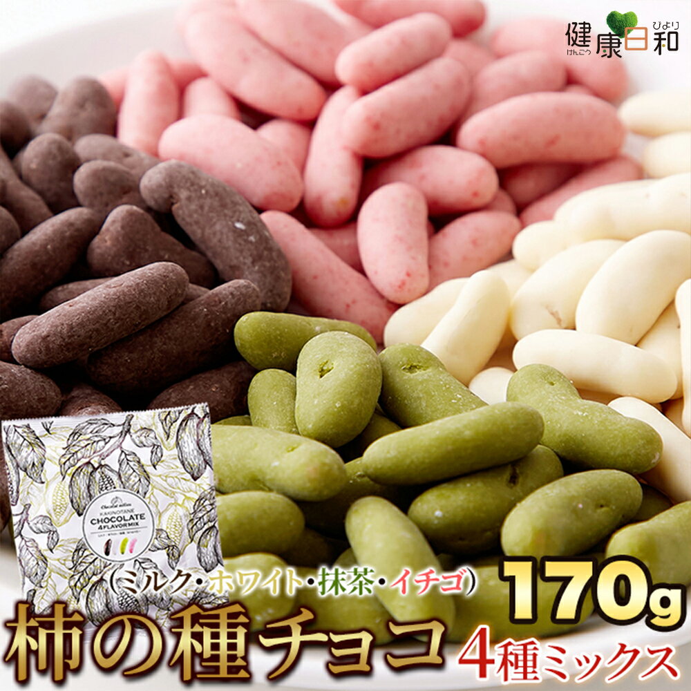 【送料無料ポスト投函H】柿の種チョコ 170g 4種 ミック