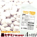 【送料無料ポスト投函N】黒セサミン スタミナサプリメント 120粒 約4か月分 | サプリメント サプリ スタミナサプリ マカ スッポン セサミン ツバメの巣エ...