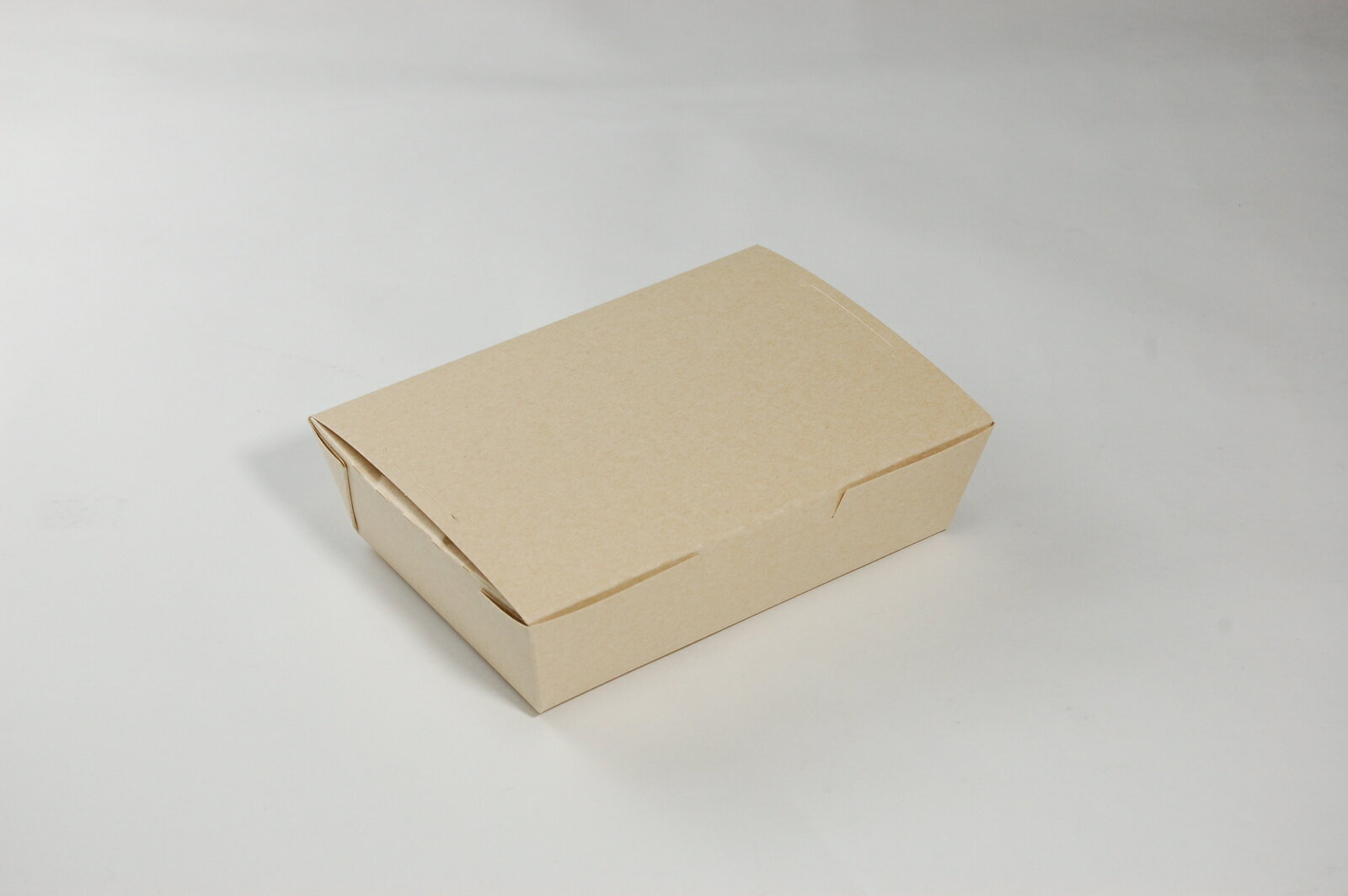 クラフトBOX S 紙 使い捨て 弁当 サラダ サンド おしゃれ エコ 業務用 テイクアウト　レンジ対応 　耐水・耐油 かんたんロック式　一体型　積み重ね可能　 （サイズ 206×146×高さ53mm)