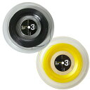 ゴーセン(GOSEN)ジーツアー 3 (G-TOUR 3)220Mロール (1.18 / 1.23 / 1.28mm) 硬式テニス ポリエステルガット
