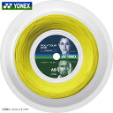 ヨネックス ポリツアープロ イエロー(1.20/1.25/1.30mm) 200Mロールガット Yonex Poly Tour Pro (1.20/1.25/1.30mm) 200m roll strings