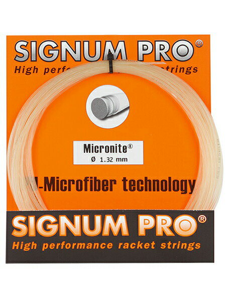 【12Mカット品】シグナムプロ マイクロナイト(1.27/1.32mm) 硬式テニス ポリアミド（ナイロン) ガット(Signum Pro Micronite)