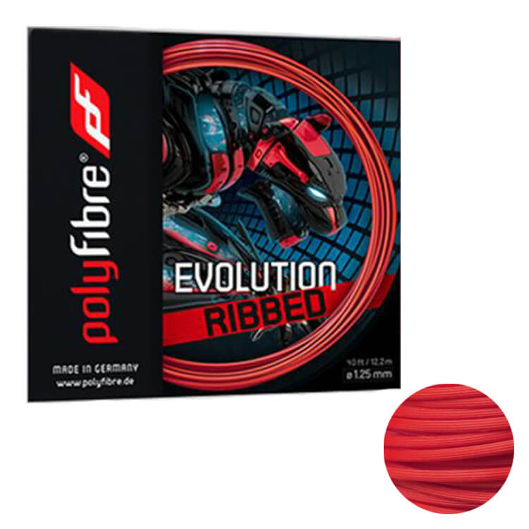 ポリファイバー エボリューション リブド（1.25mm）硬式テニスガット ポリエステル ガット Polyfibre EVOLUTION RIBBED（1.25mm）strings