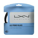 【12Mカット品】ルキシロン ビッグバンガー アルパワー ブラック リミテッドエディション（1.25mm） 硬式テニス ポリエステル ガット（Luxilon BB ALU POWER BLACK Limited Edition 2021 200m String）WR8306901