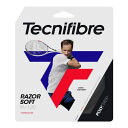 【12Mカット品】テクニファイバー レーザーソフト （120 / 125 / 130mm）硬式テニス ポリエステルガット（Tecnifibre Razor Soft）