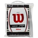 ウイルソン プロ オーバーグリップ 12本入り（黒）( Wilson Pro OverGrip 12pk WRZ4016BK)