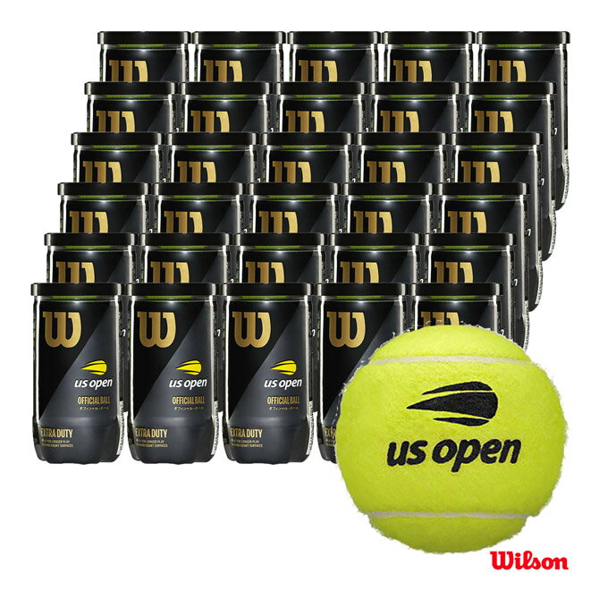 ボール ウイルソン Wilson テニスボール US OPEN EXTRA DUTY （USオープン エクストラ・デューティ） 2球入 1箱（30缶/60球） WRT1000J