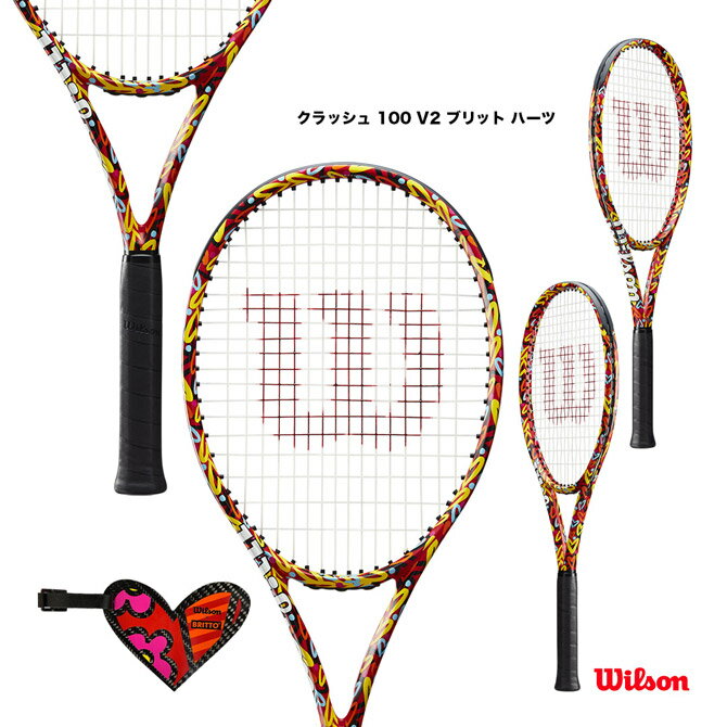 륽 Wilson ƥ˥饱å å 100 V2 ֥å ϡ CLASH 100 V2 BRITTO HEARTS WR128210