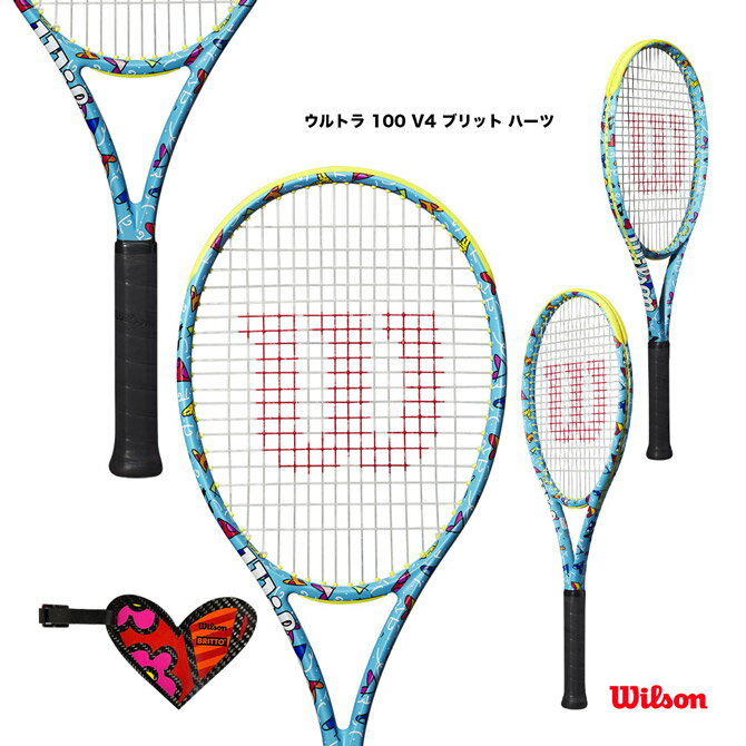 륽 Wilson ƥ˥饱å ȥ 100 V4 ֥å ϡ ULTRA 100 V4 BRITTO HEARTS WR128410