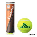 ダンロップ DUNLOP テニスボール St.JAMES(セント・ジェームス) 4球入 1缶 STJAMESJ4TIN
