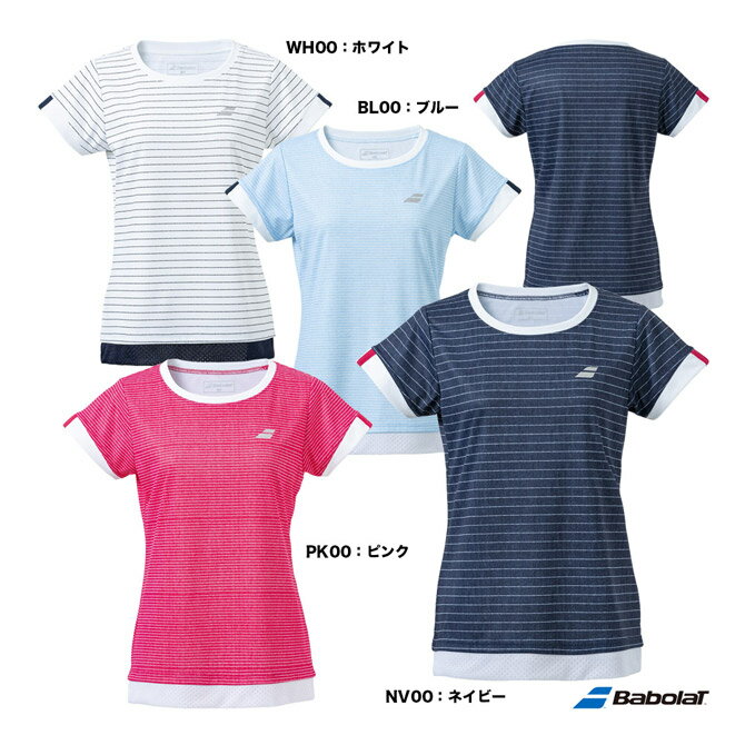 バボラ BabolaT テニスウェア レディス CLUB ショートスリーブシャツ BWG4330C