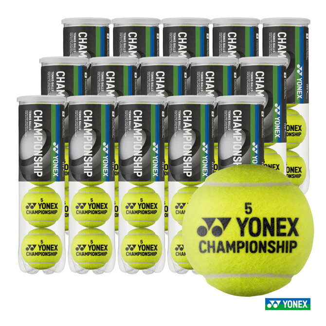 ボール ヨネックス YONEX テニスボール CHAMPIONSHIP（チャンピオンシップ） 4球入 1箱（15缶/60球） TB-CHS4