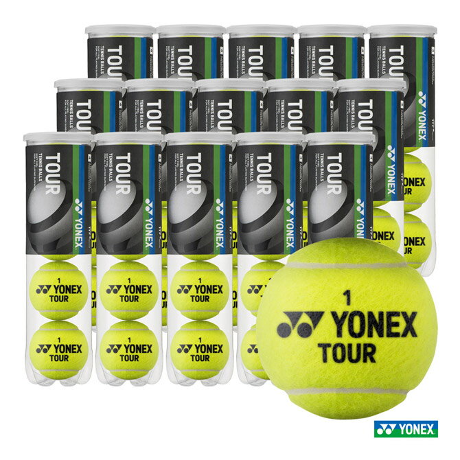 ボール ヨネックス YONEX テニスボール TOUR（ツアー） 4球入 1箱（15缶/60球） TB-TUR4