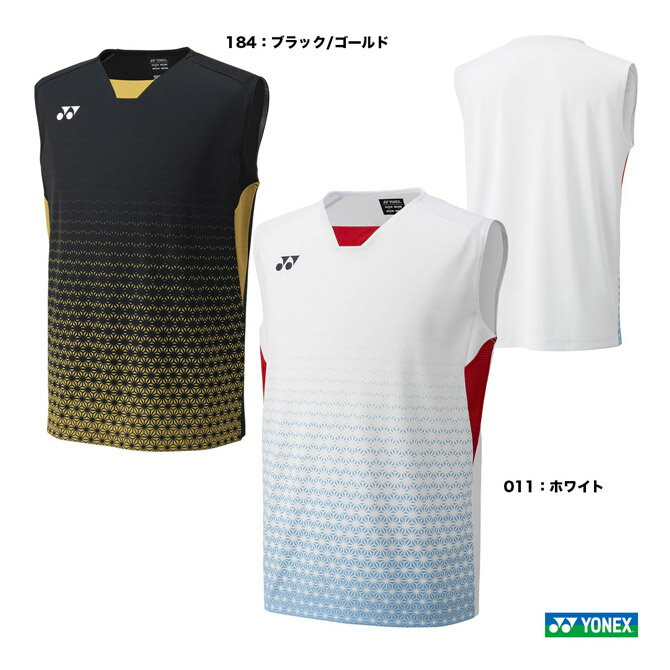 ヨネックス YONEX バドミントンウェア メンズ ゲームシャツ(ノースリーブ)(フィットスタイル) 10616