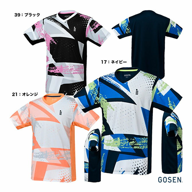 ゴーセン GOSEN テニスウェア ユニセックス ゲームシャツ T2524
