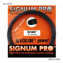 シグナムプロ SIGNUM PRO テニスガット 単張り トルネード（Tornado） 123 グレーブラック tornado123